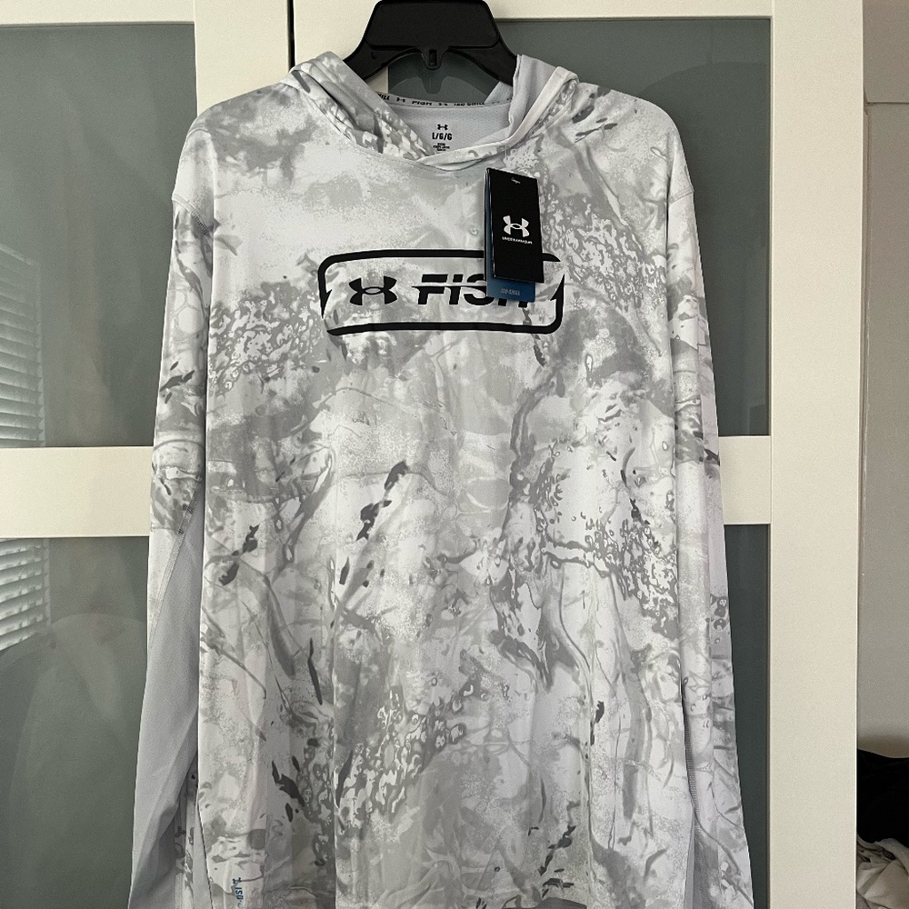 NEW Men's Under Armour Fish Pro Camo Hoodie